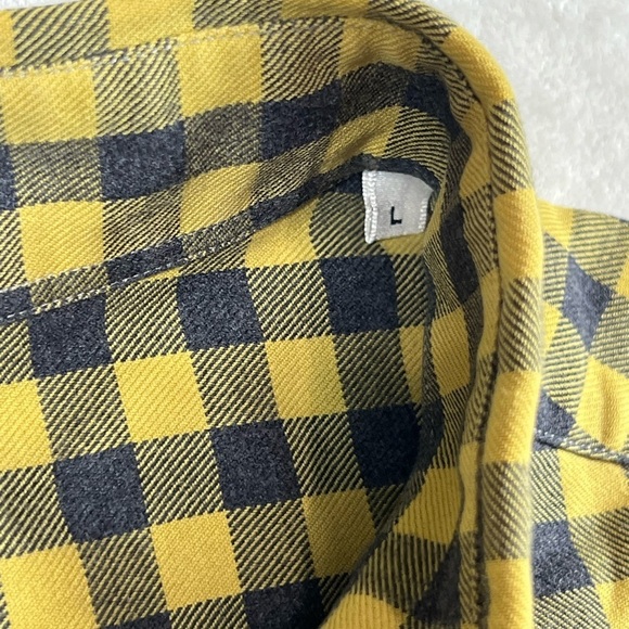 Lorenzini Made in Italy Size Large Green Gingham Cotton Twill Designer Shirt C21 - Picture 6 of 13